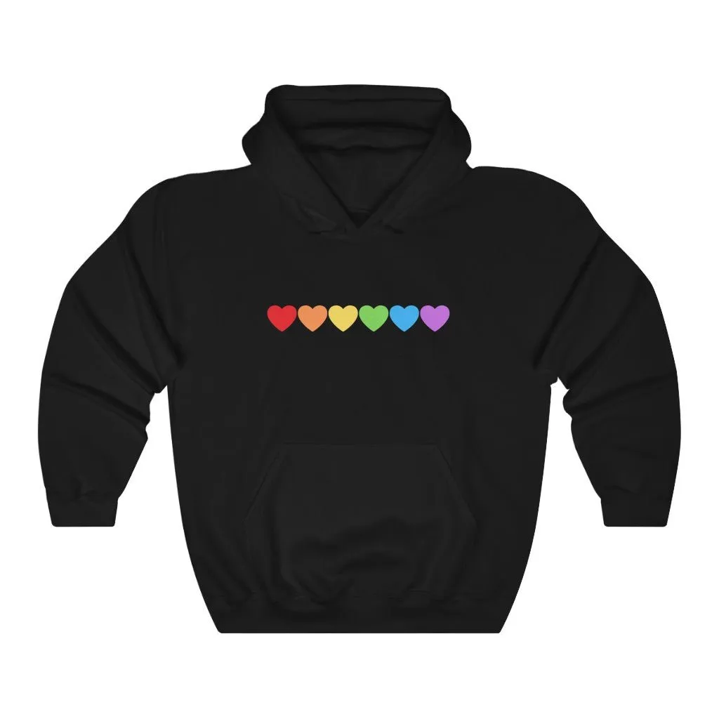 Rainbow Hearts Hoodie