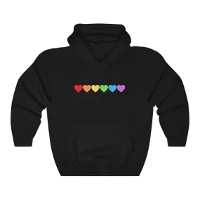 Rainbow Hearts Hoodie