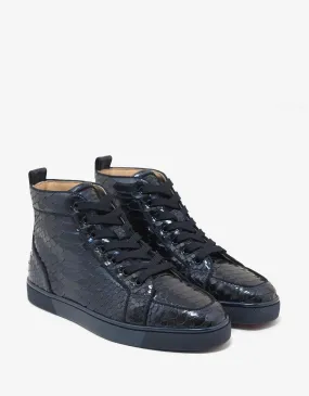 Rantus Orlato Flat Python Leather High Top Trainers