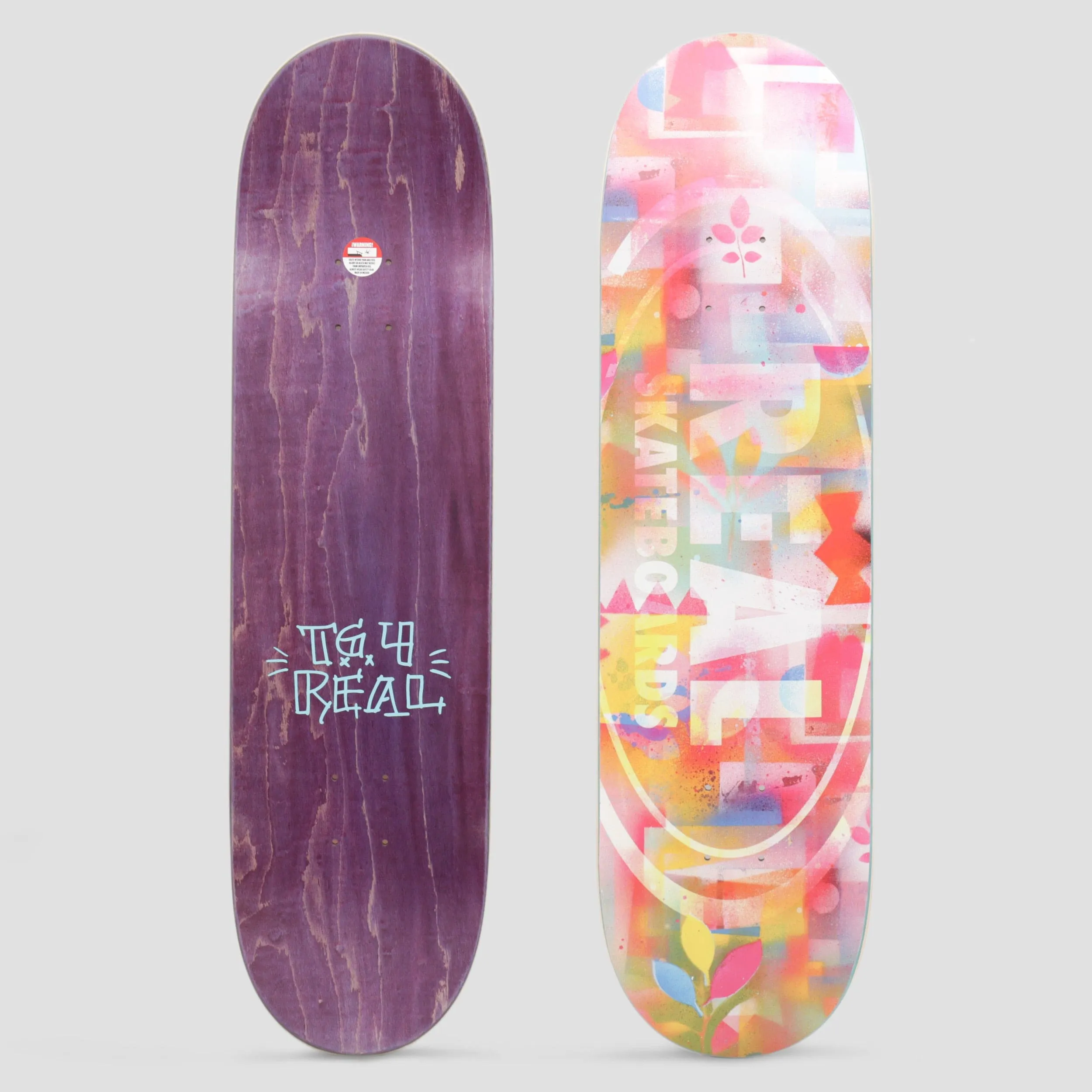 Real 8.38 Team Acrylics Skateboard Deck