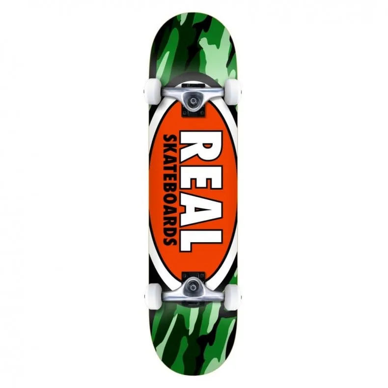 Real Team Oval Camo MD Complete Skateboard 7.75