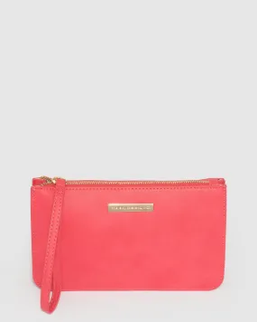 Red Willow Wristlet Clutch Bag