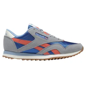 Reebok Classic Nylon Ripple Trainers - Grey, Blue & Orange