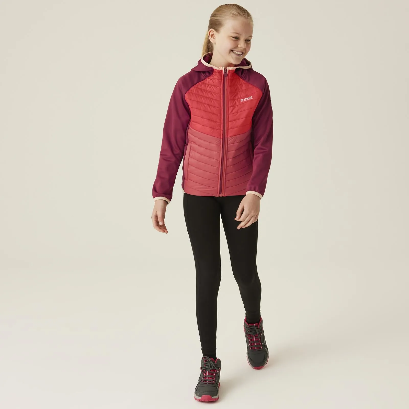 Regatta Kids Kielder Hybrid VIII Jacket - Rumba Red/Red Sky - 11-12YRS