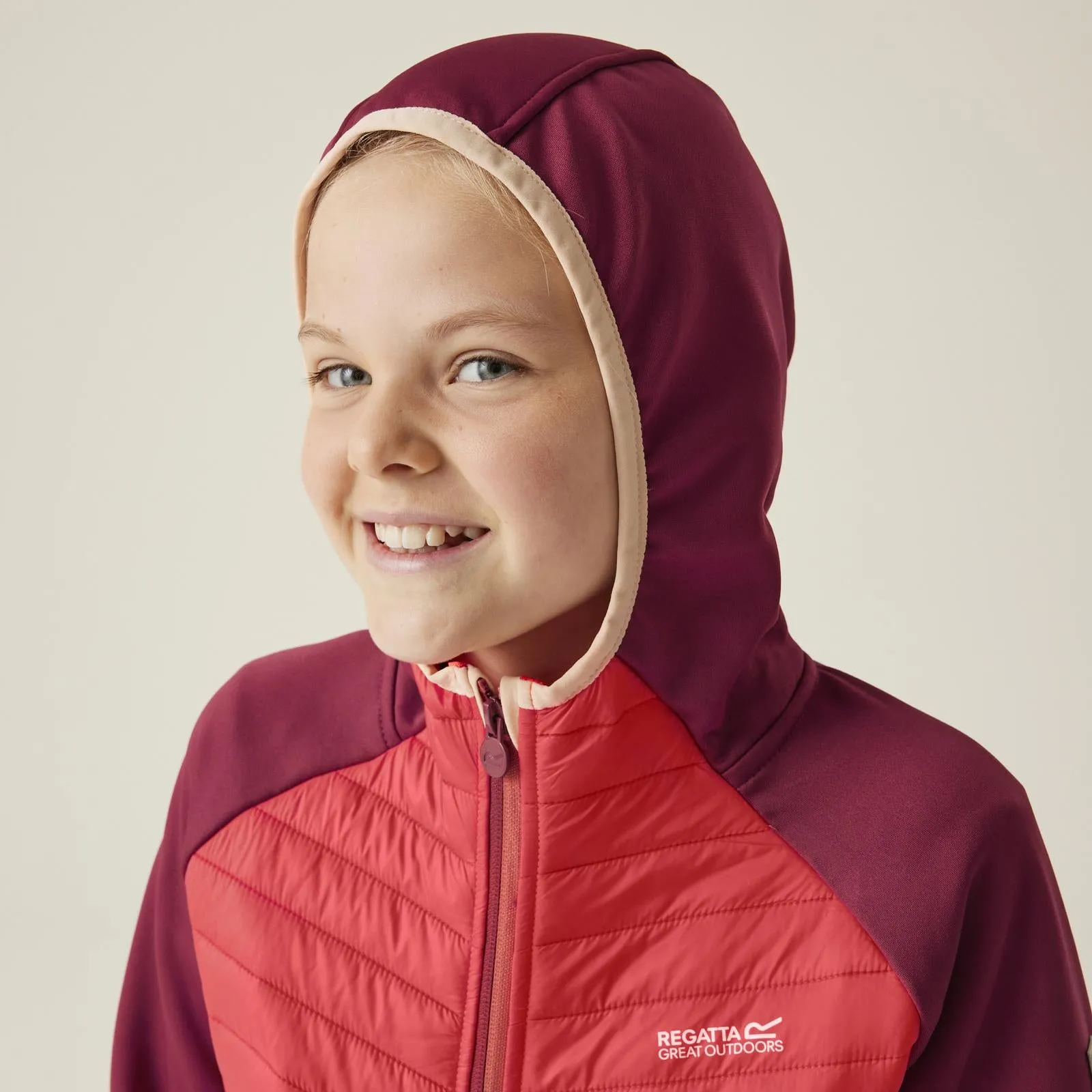 Regatta Kids Kielder Hybrid VIII Jacket - Rumba Red/Red Sky - 11-12YRS