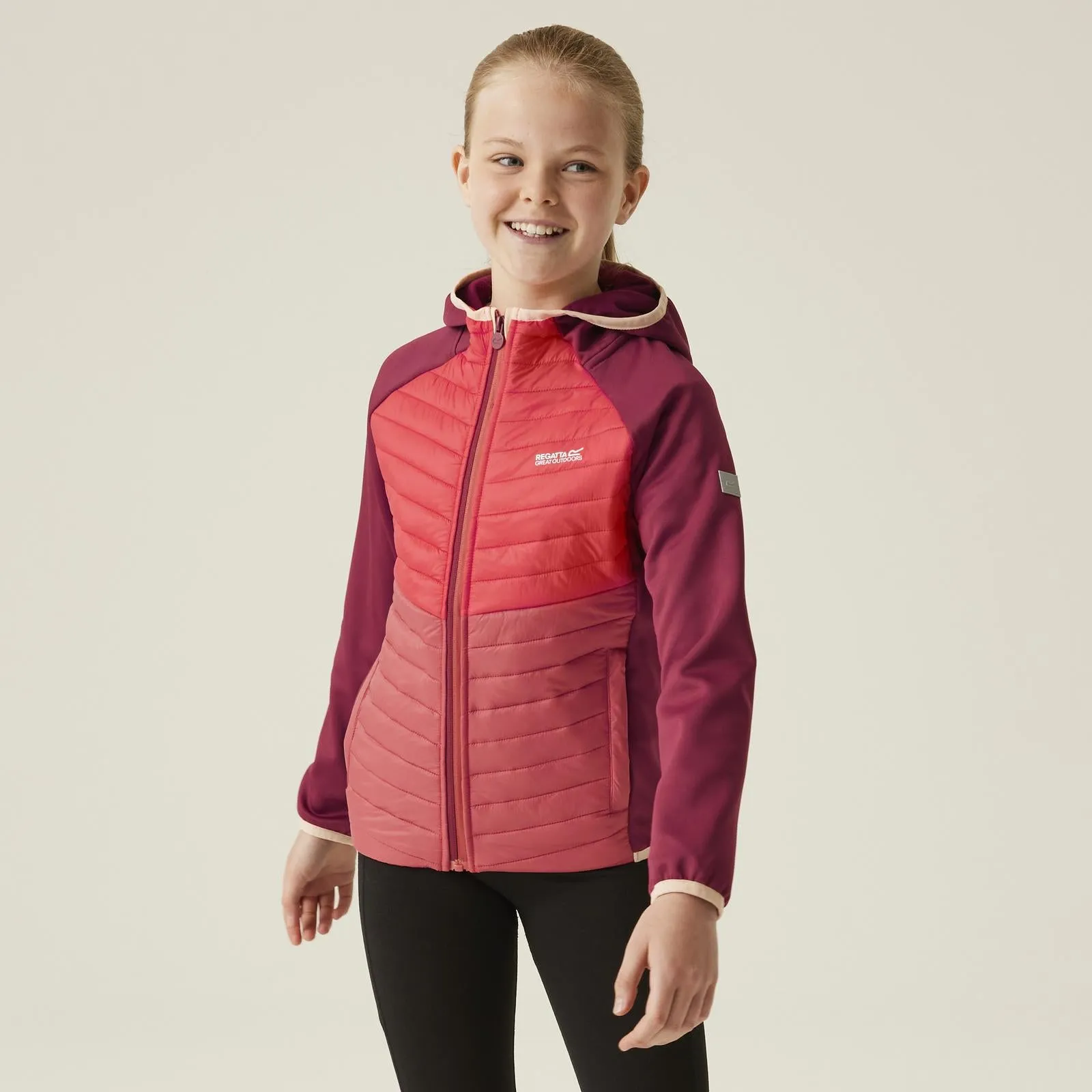 Regatta Kids Kielder Hybrid VIII Jacket - Rumba Red/Red Sky - 13YRS