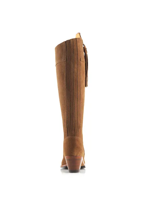 Regina tan Heeled Knee-high Boots        - Sporting Fit