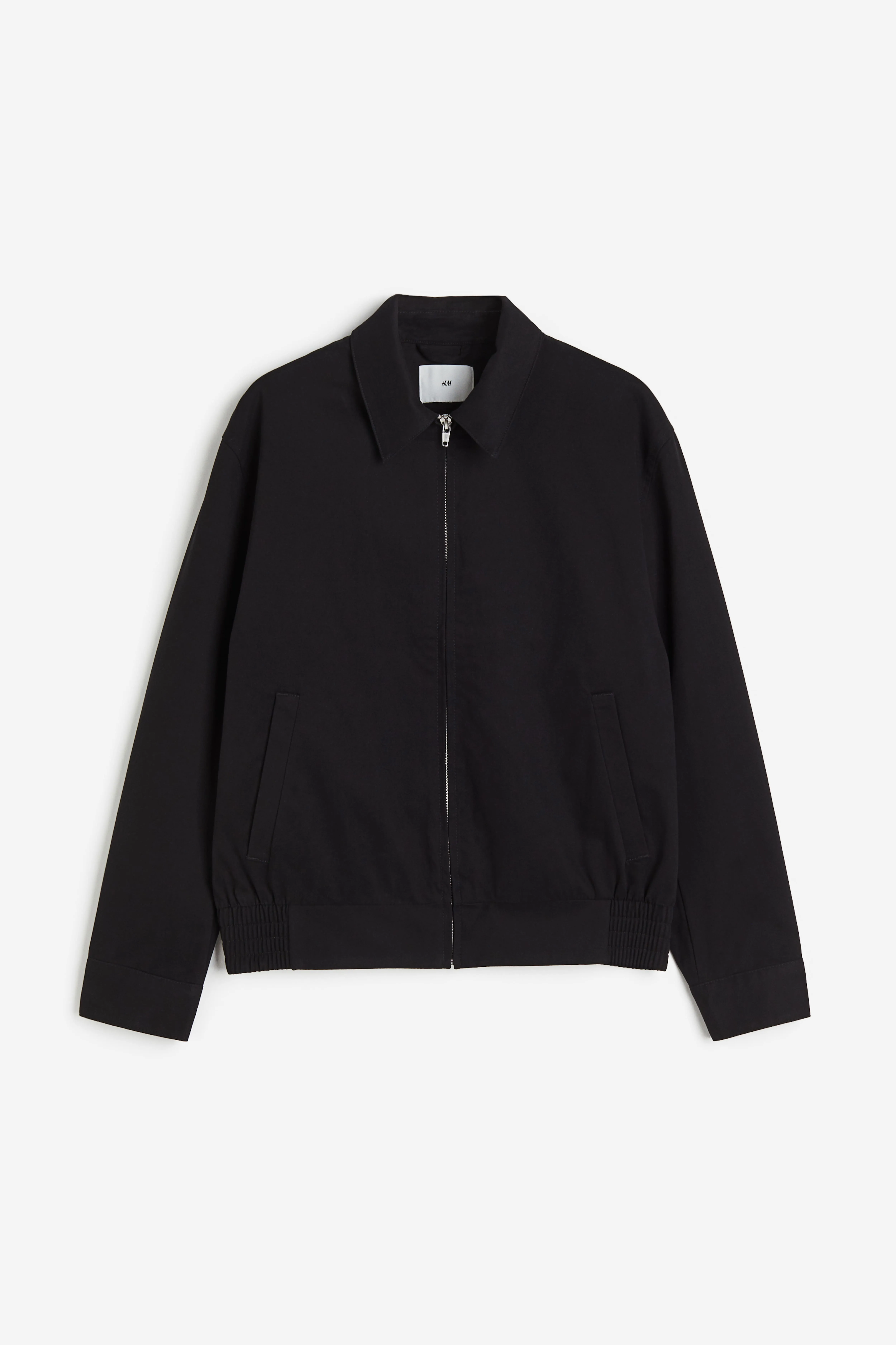 Regular Fit Twill jacket - Long sleeve - Regular length - Black - Men | H&M GB