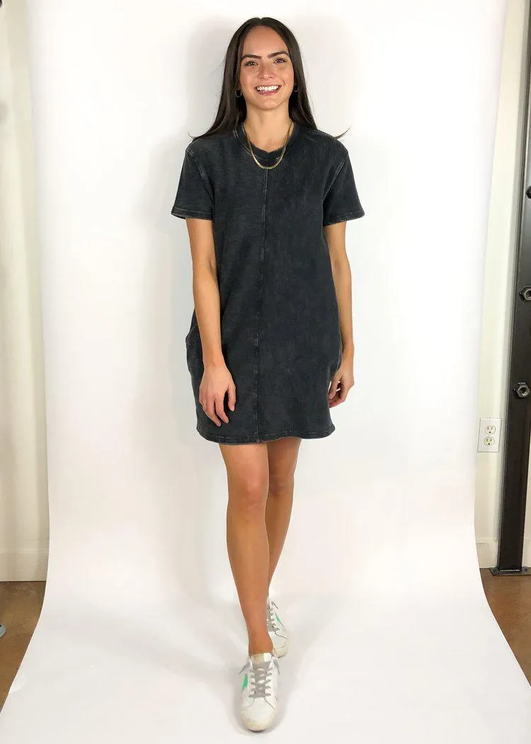 Rejuvenate Short Sleeve Tennis Dress - Black