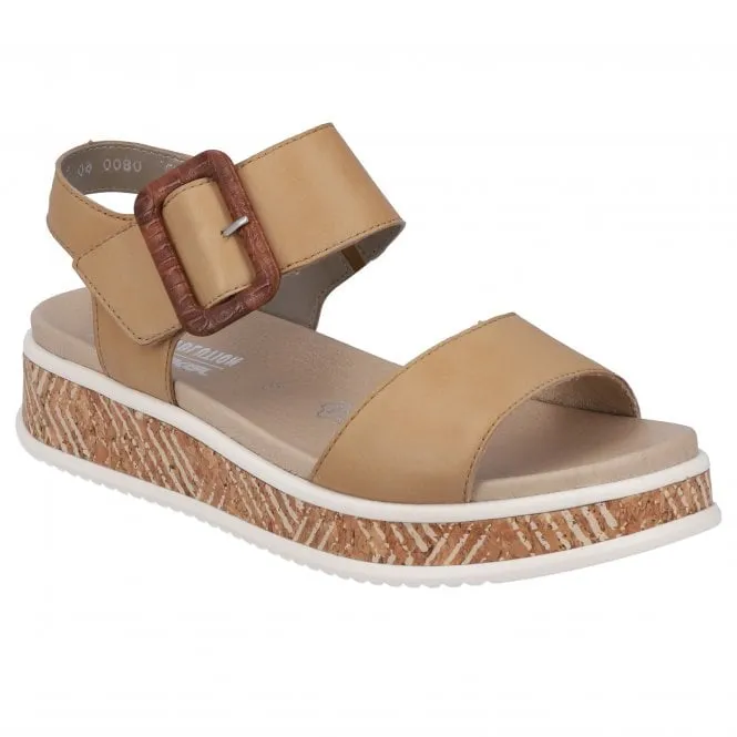 Rieker  Womens W0800-60 Lugano Pebble Sandals