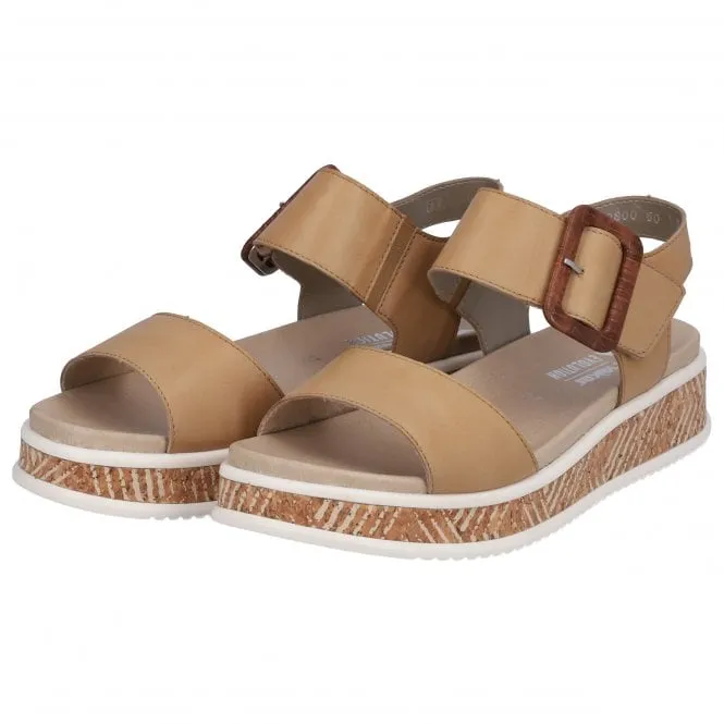 Rieker  Womens W0800-60 Lugano Pebble Sandals