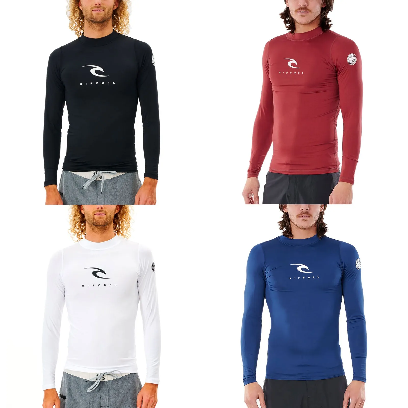 Rip Curl Mens Corps Long Sleeve Rash Vest T-Shirt