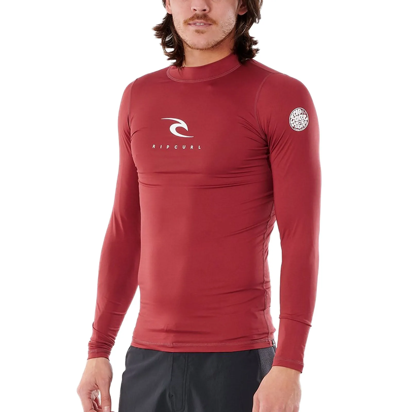 Rip Curl Mens Corps Long Sleeve Rash Vest T-Shirt