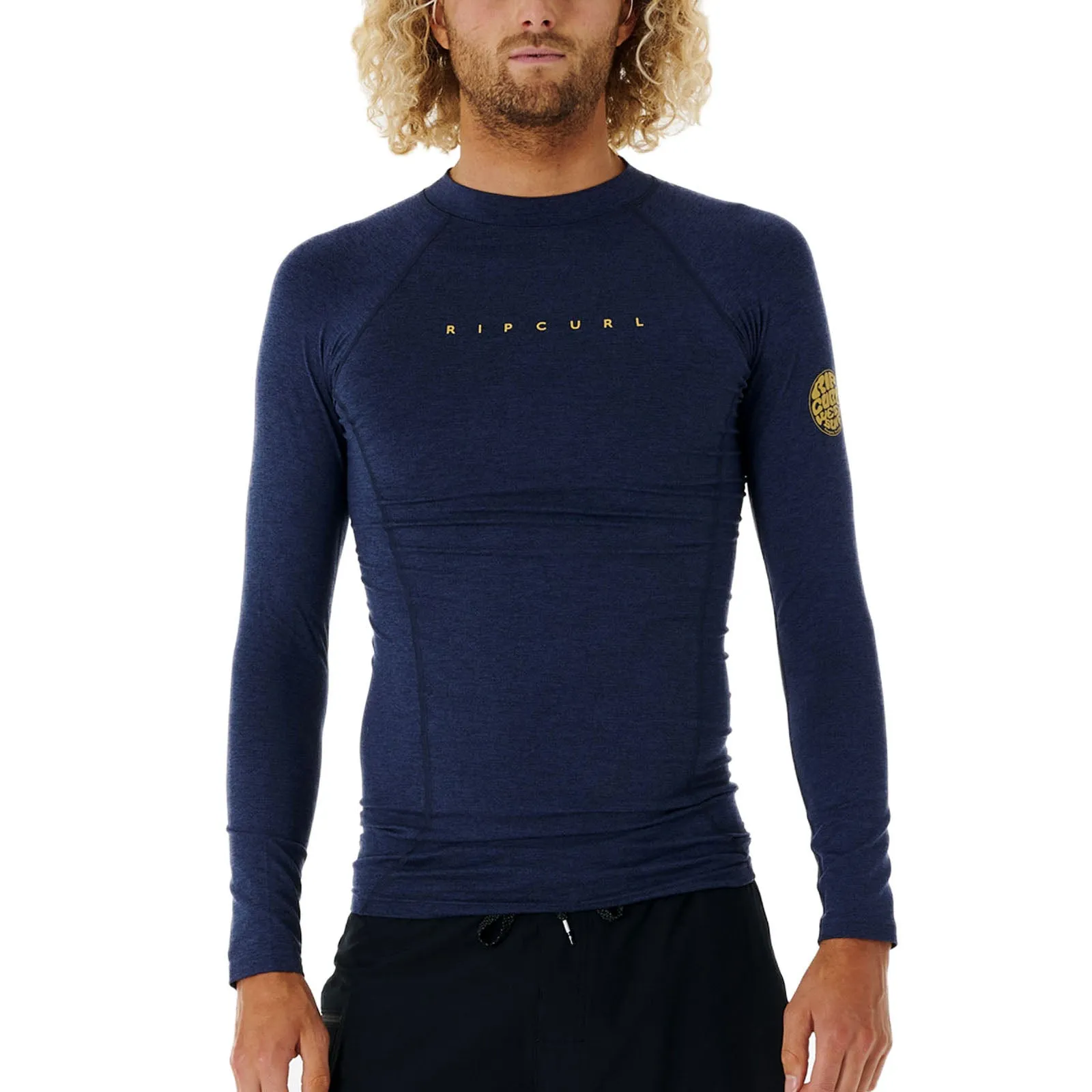 Rip Curl Mens Dawn Patrol Perf Long Sleeve UV Protect T-Shirt Rash Vest