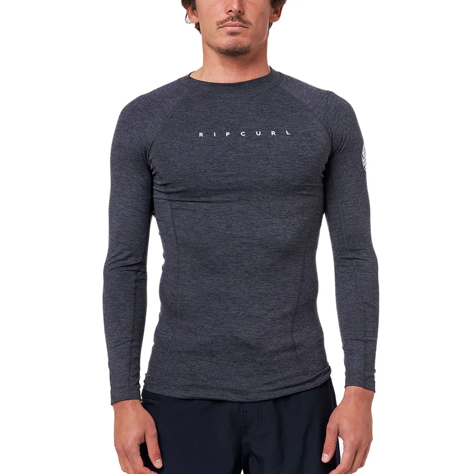 Rip Curl Mens Dawn Patrol Perf Long Sleeve UV Protect T-Shirt Rash Vest