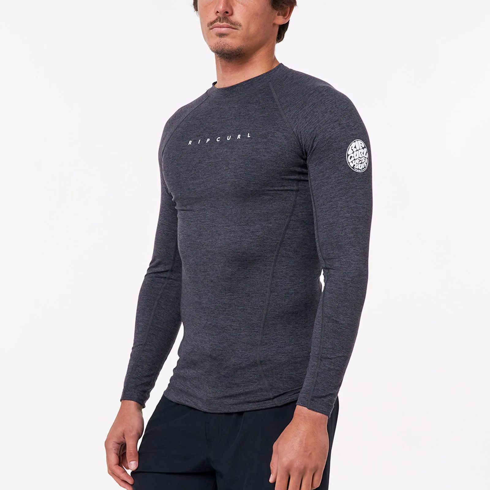 Rip Curl Mens Dawn Patrol Perf Long Sleeve UV Protect T-Shirt Rash Vest