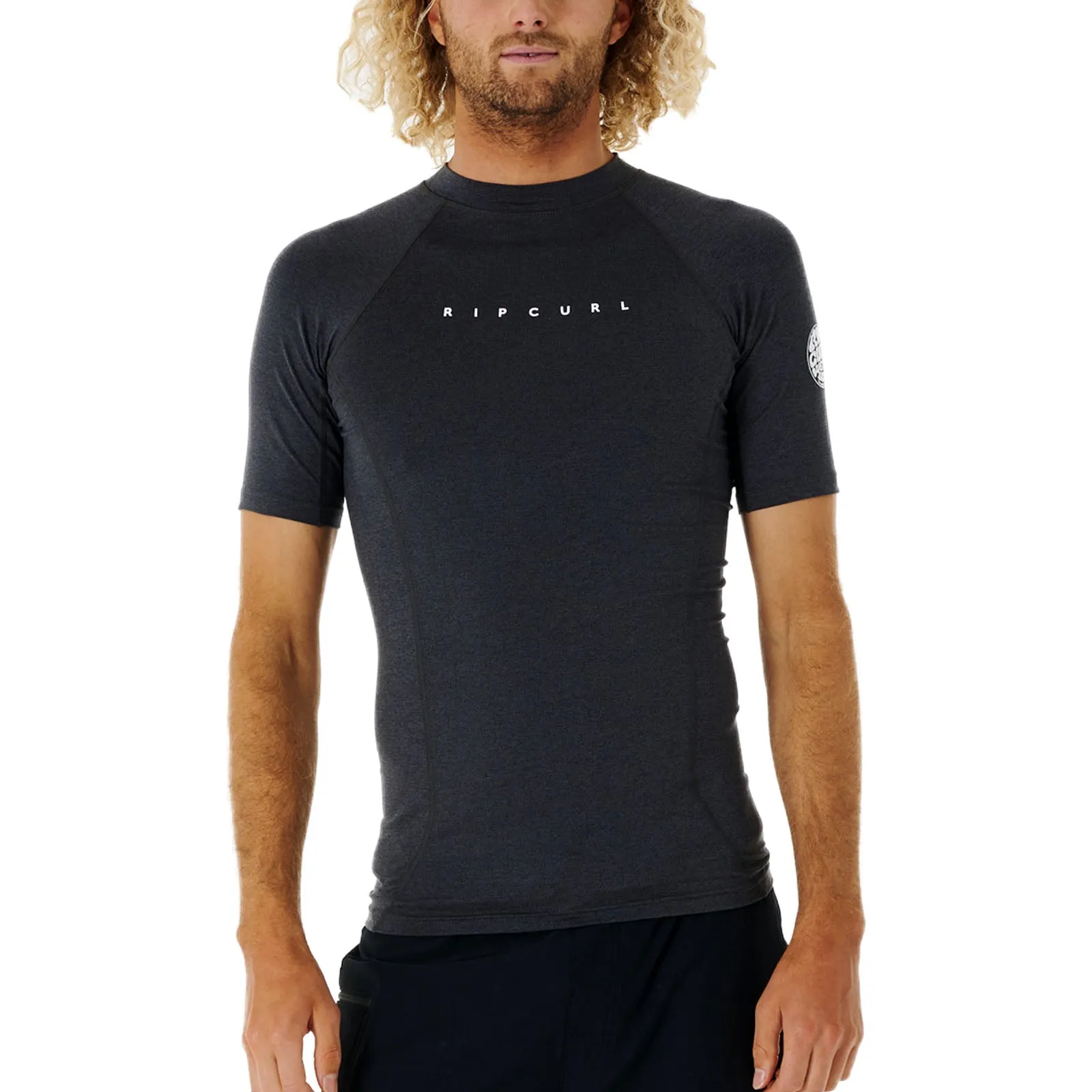 Rip Curl Mens Dawn Patrol Perf Short Sleeve UV Protect T-Shirt Rash Vest