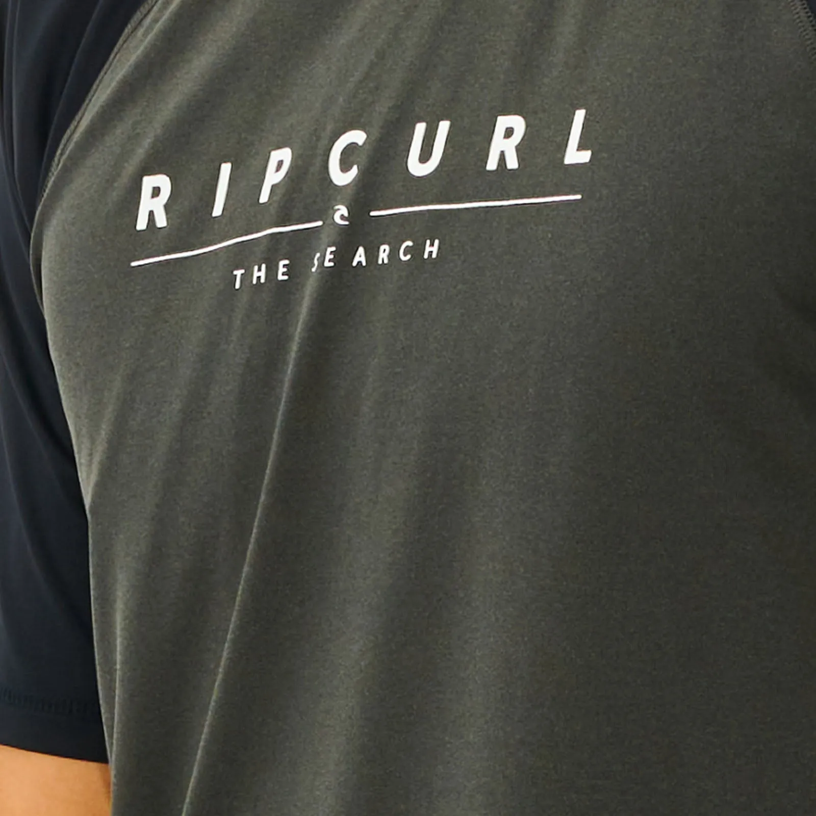 Rip Curl Mens Shockwaves Short Sleeve UV Protect T-Shirt Rash Vest