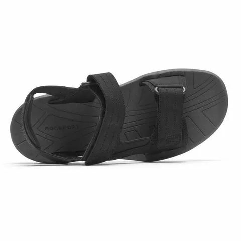 Rockport Mens Byron Quarter Strap Sandals - Black