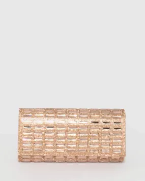 Rose Gold Desiree Clutch Bag