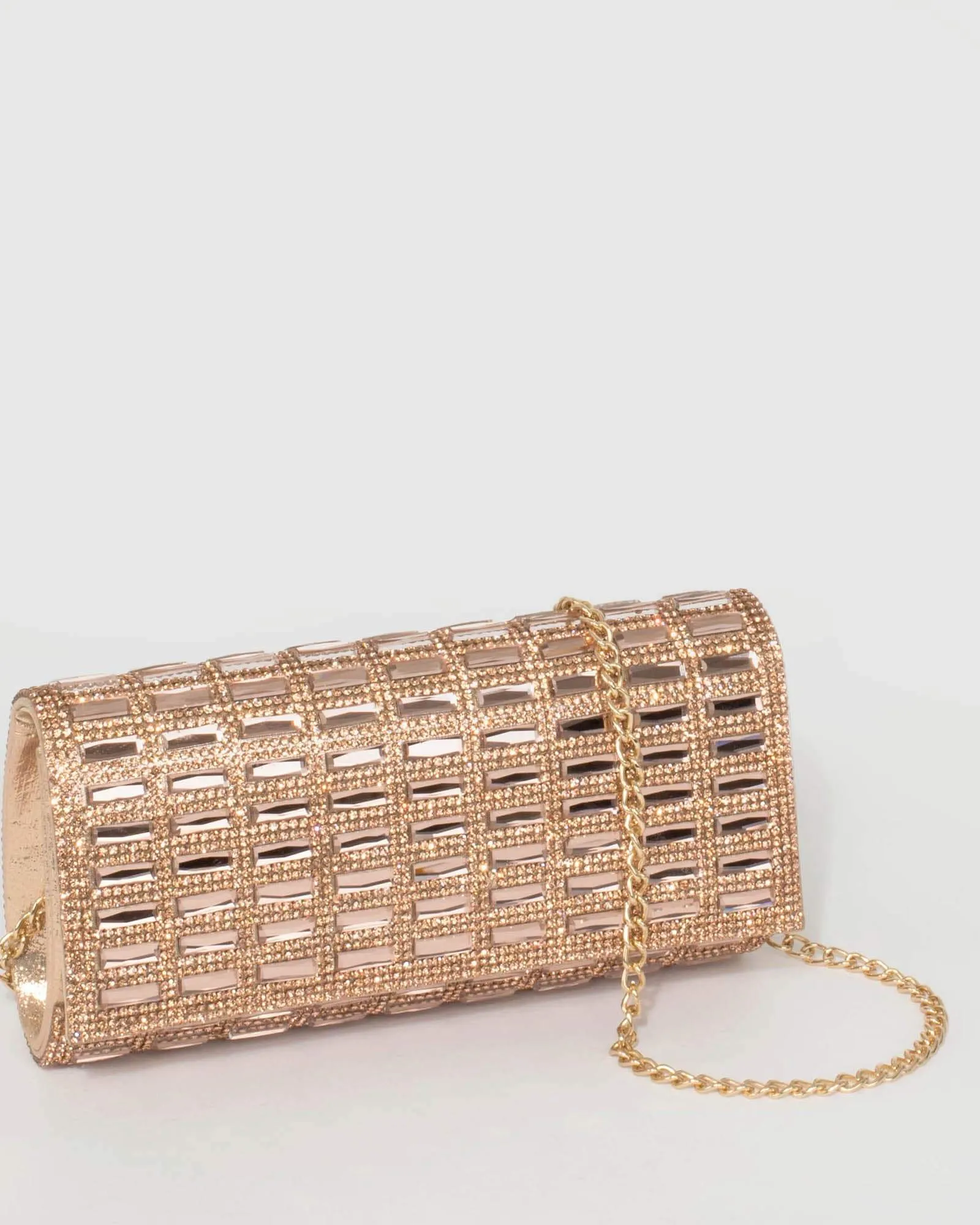 Rose Gold Desiree Clutch Bag