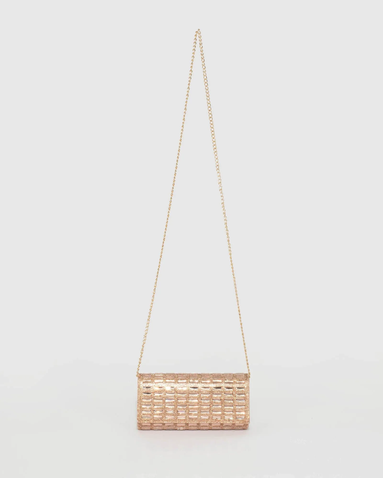 Rose Gold Desiree Clutch Bag