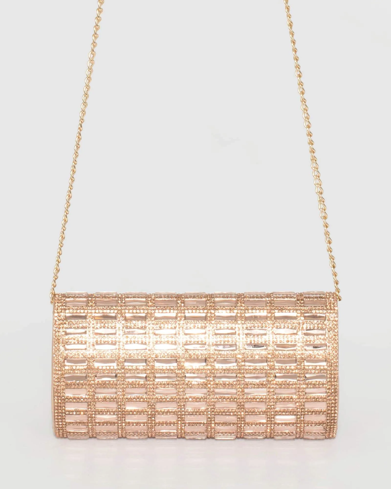 Rose Gold Desiree Clutch Bag