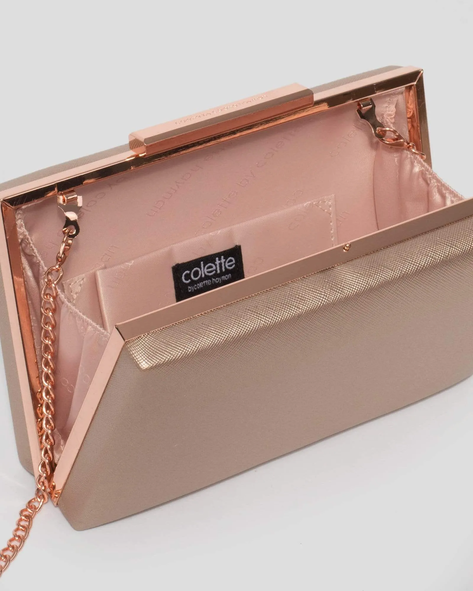 Rose Gold Jaimi Clutch Bag