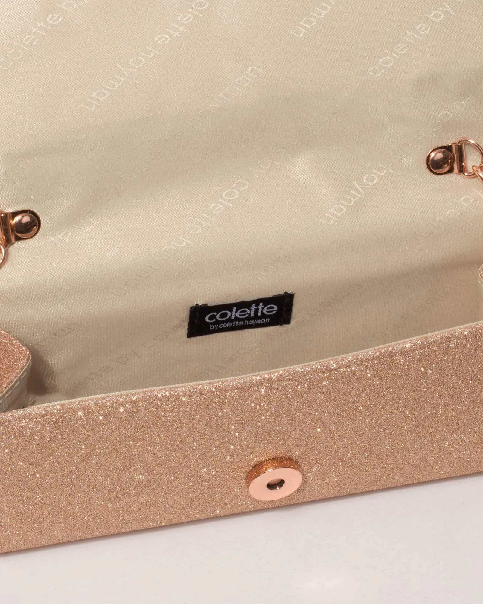 Rose Gold Jordan Clutch Bag