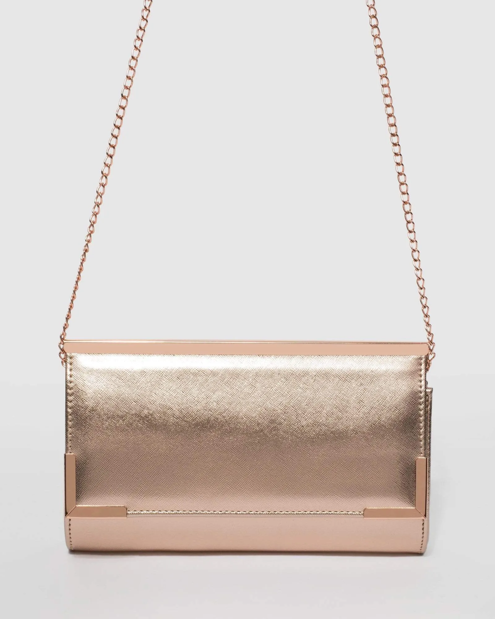 Rose Gold Mimi Bar Clutch Bag