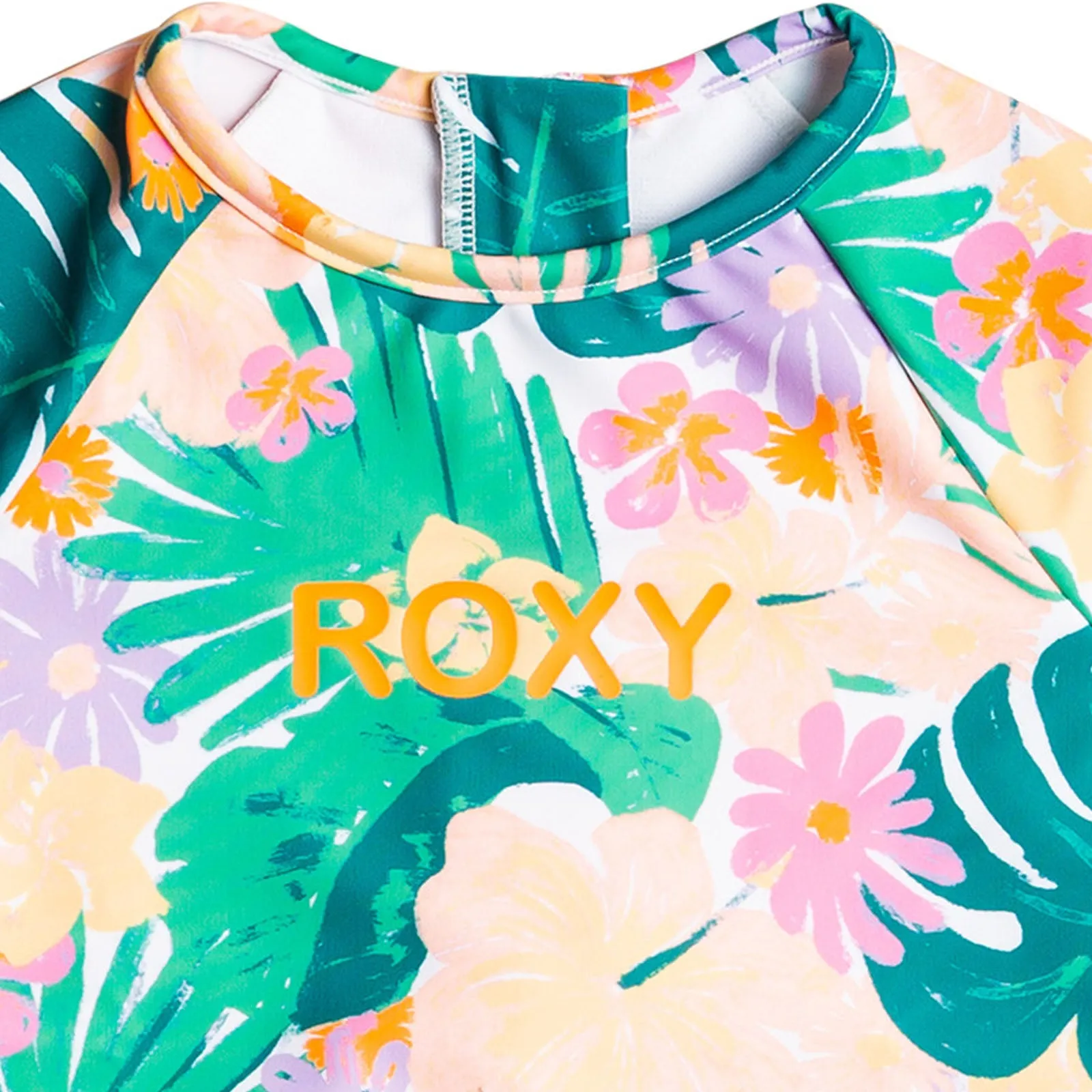 Roxy Kids Paradisiac Island Long Sleeve One Piece Surf Rash Vest - Mint