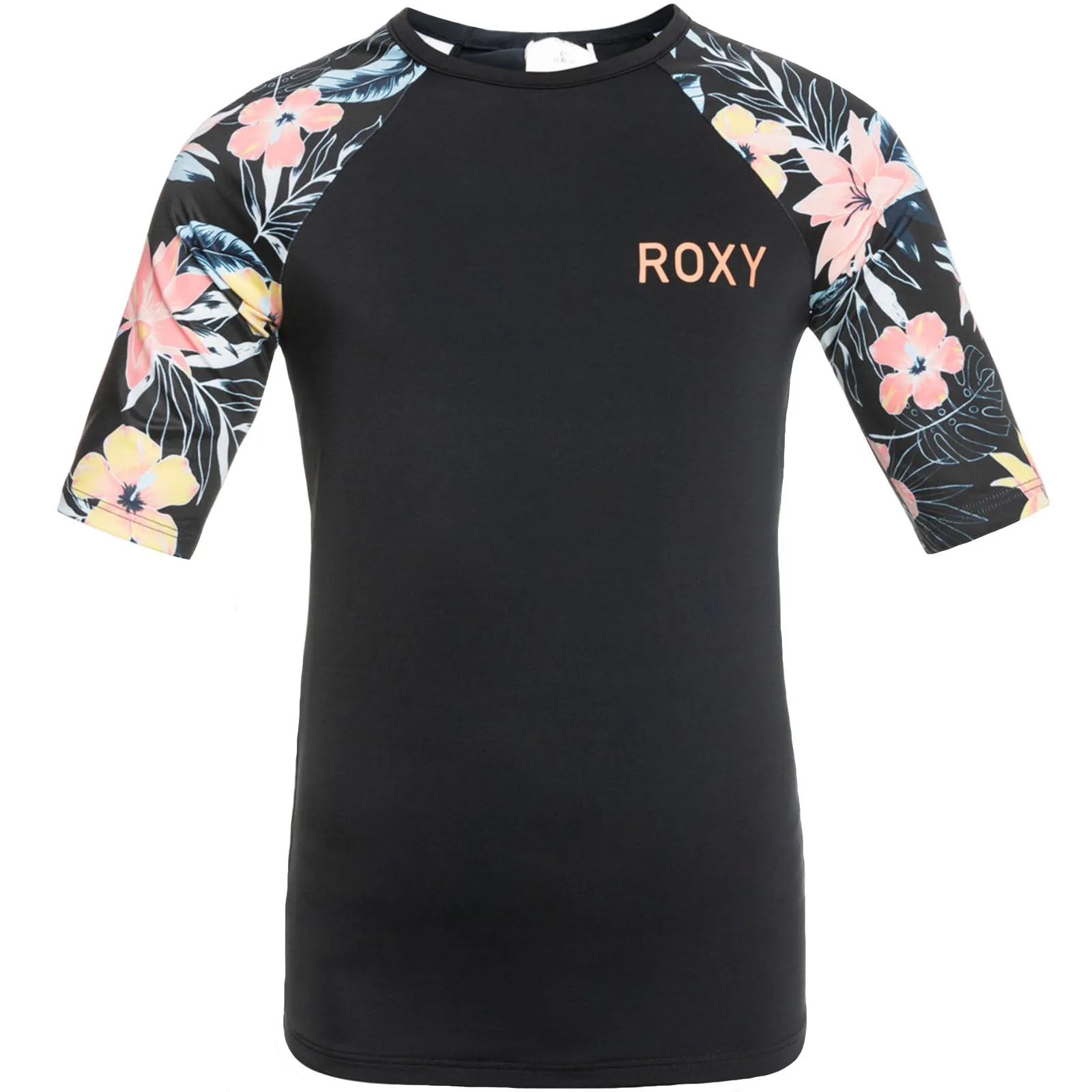 Roxy Kids Printed Floral 3/4 Sleeve UPF 50 Rash Vest