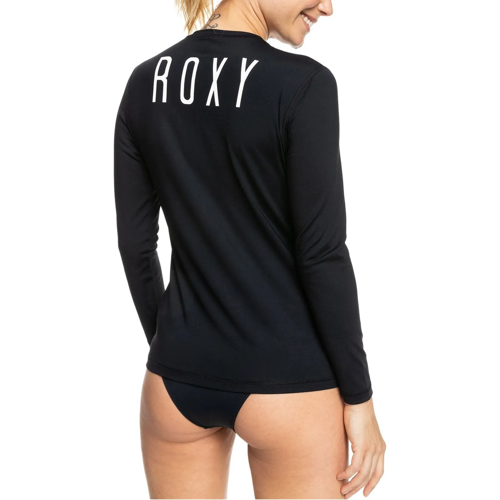 Roxy Womens Enjoy Waves UPF 50 Rash Vest  - Anthracite