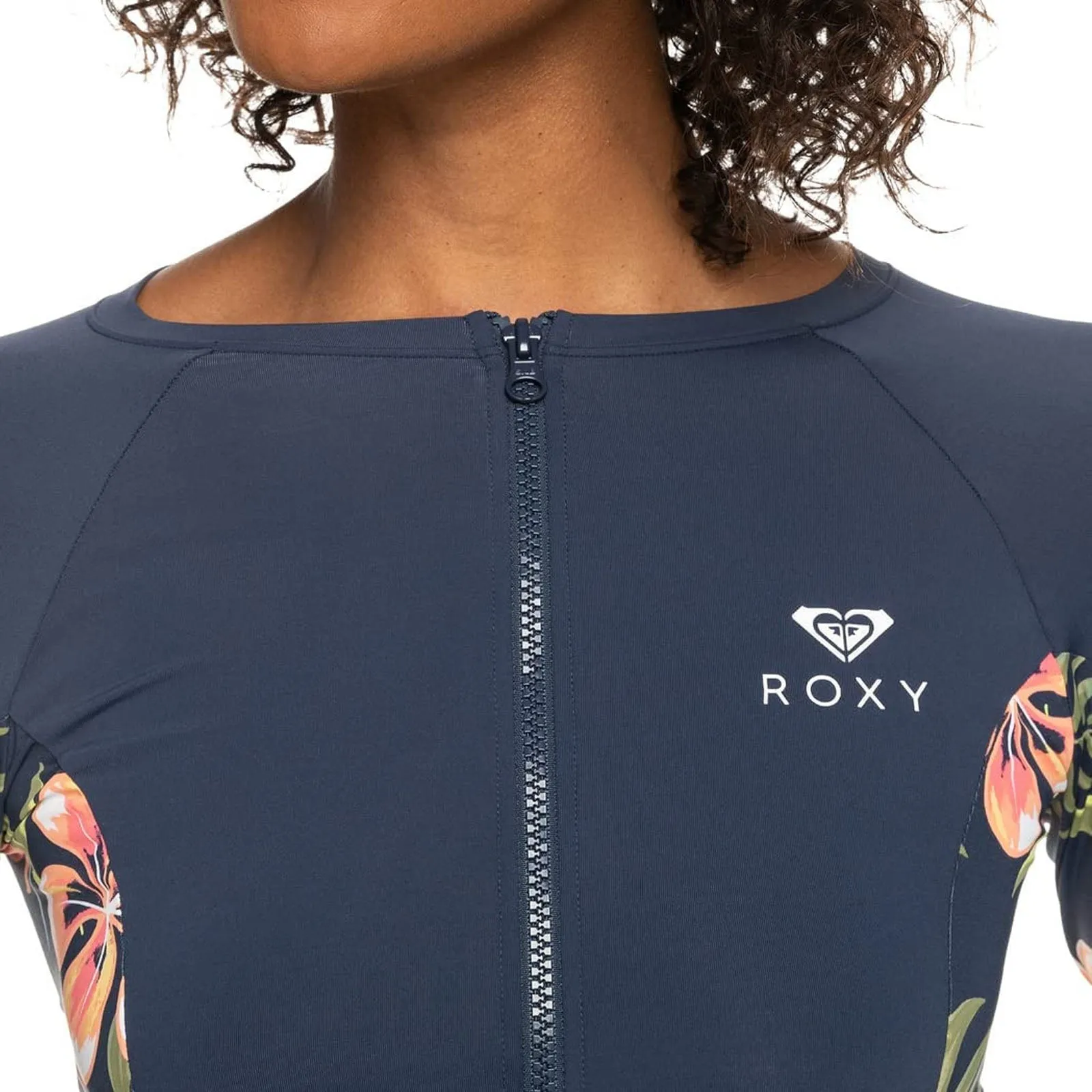 Roxy Womens Lycra Long Sleeve UV Protect Rash Vest - Mood Indigo