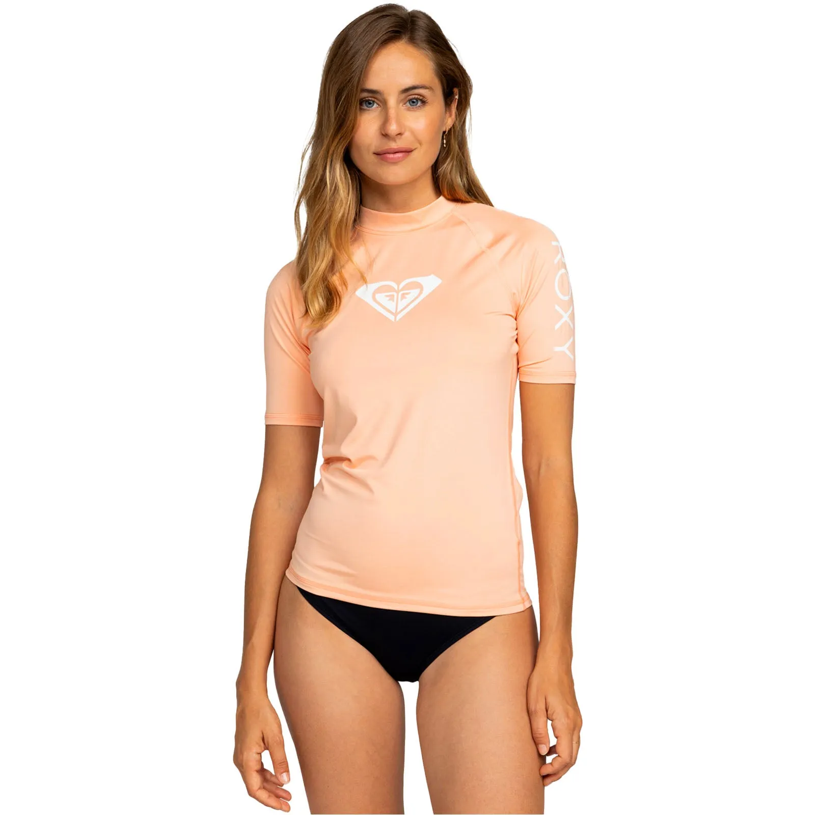 Roxy Womens Whole Hearted UPF 50 Surf Rash Vest Guard T-Shirt