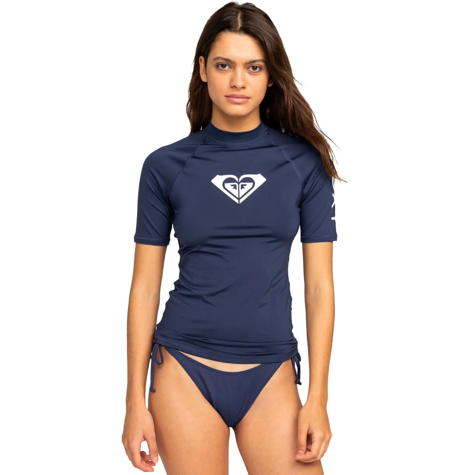 Roxy Womens Whole Hearted UPF 50 Surf Rash Vest Guard T-Shirt