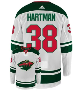 Ryan Hartman Minnesota Wild Adidas Authentic Away NHL Hockey Jersey     