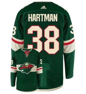 Ryan Hartman Minnesota Wild Adidas Authentic Home NHL Hockey Jersey     