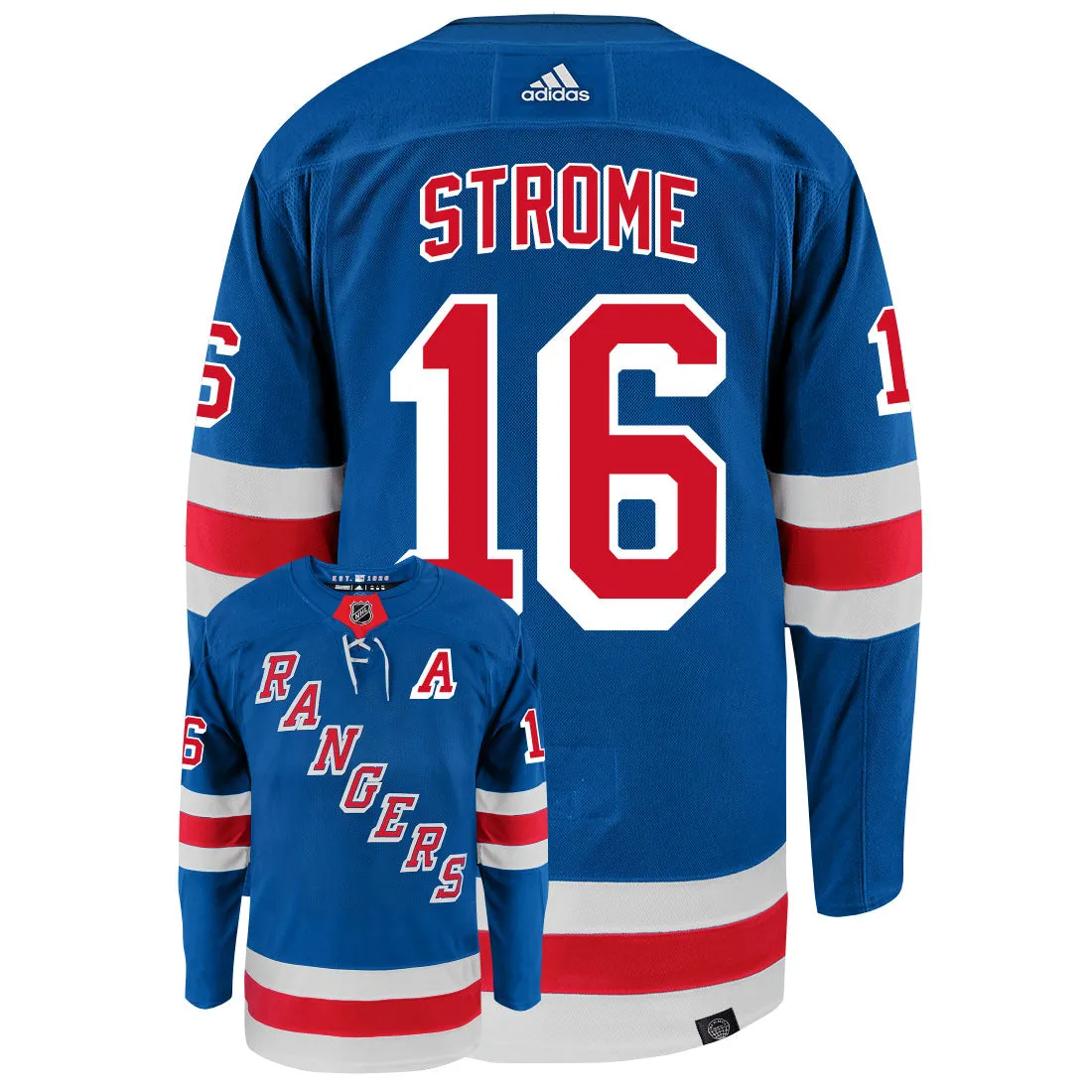 Ryan Strome New York Rangers Adidas Primegreen Authentic NHL Hockey Jersey     