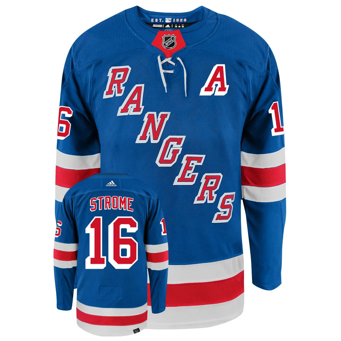 Ryan Strome New York Rangers Adidas Primegreen Authentic NHL Hockey Jersey     