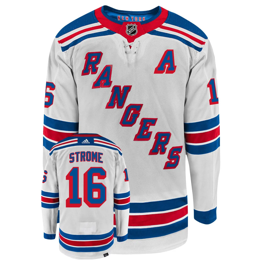 Ryan Strome New York Rangers Adidas Primegreen Authentic NHL Hockey Jersey     