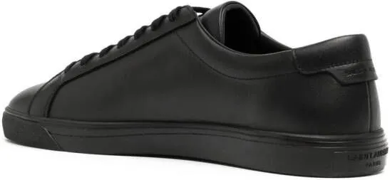 Saint Laurent Andy leather low-top sneakers Black