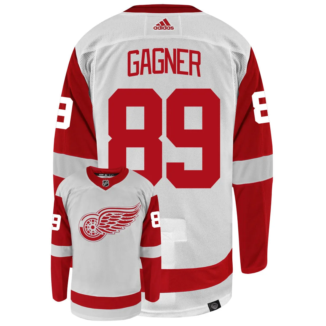 Sam Gagner Detroit Red Wings Adidas Primegreen Authentic NHL Hockey Jersey     