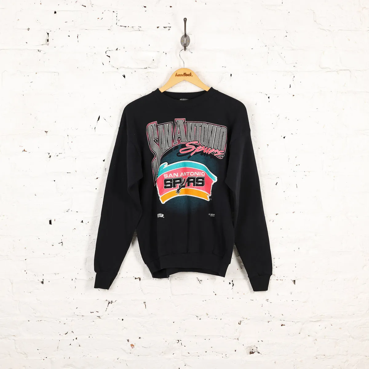 San Antonio Spurs Basketball Sweatshirt - Black - M