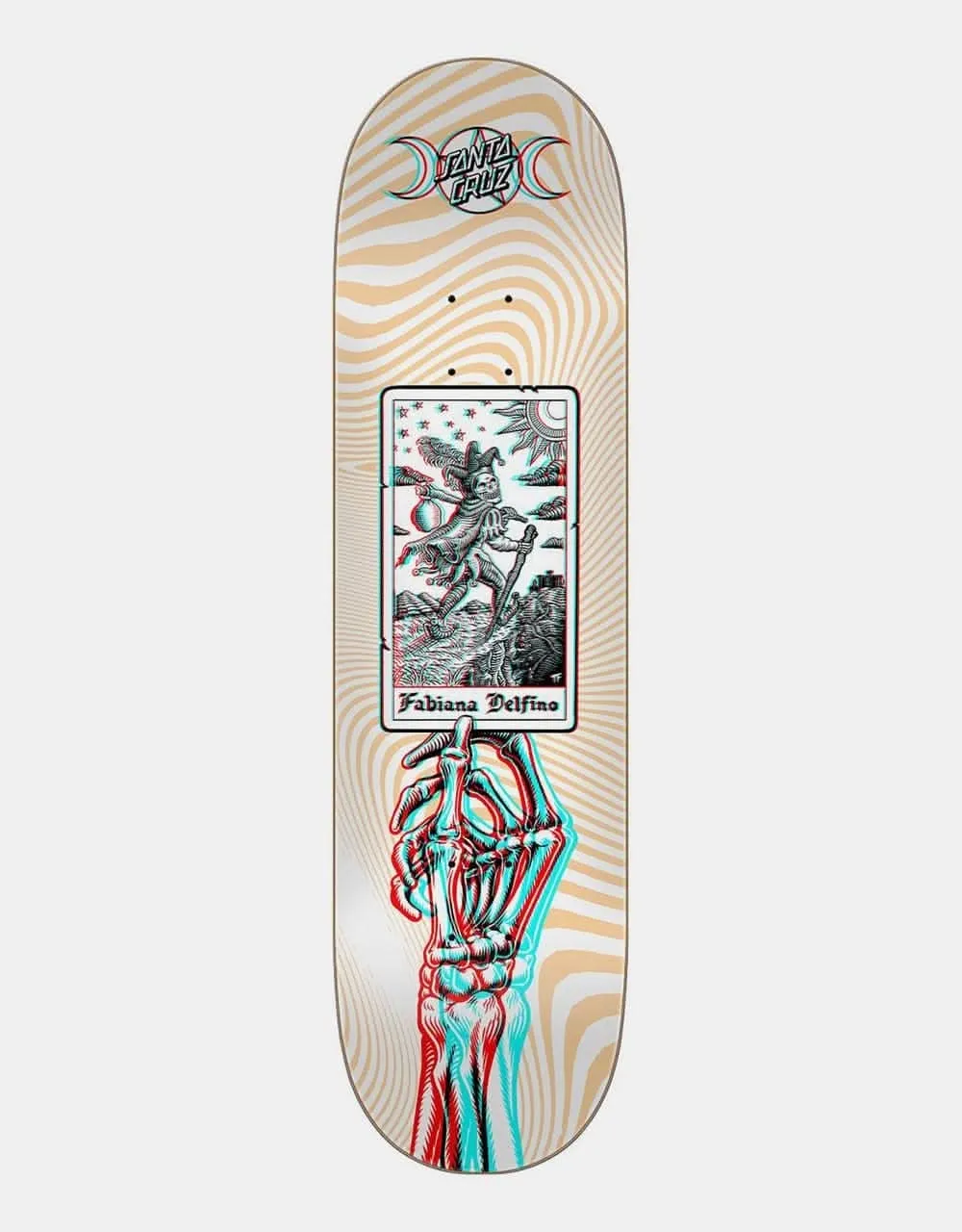 Santa Cruz Delfino Tarot Anaglyph Skateboard Deck - 8.25