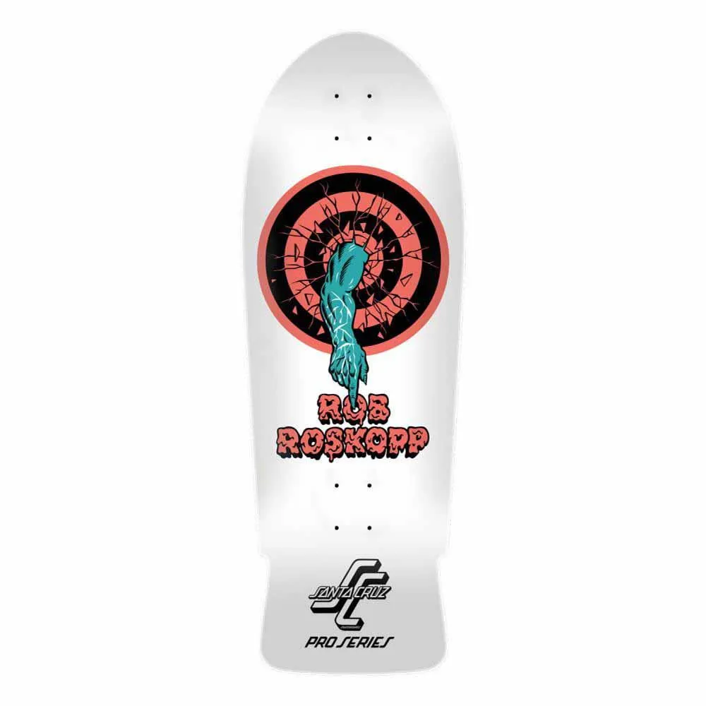 Santa Cruz Reissue Skateboard Deck Roskopp One White/Red/Blue 10.35