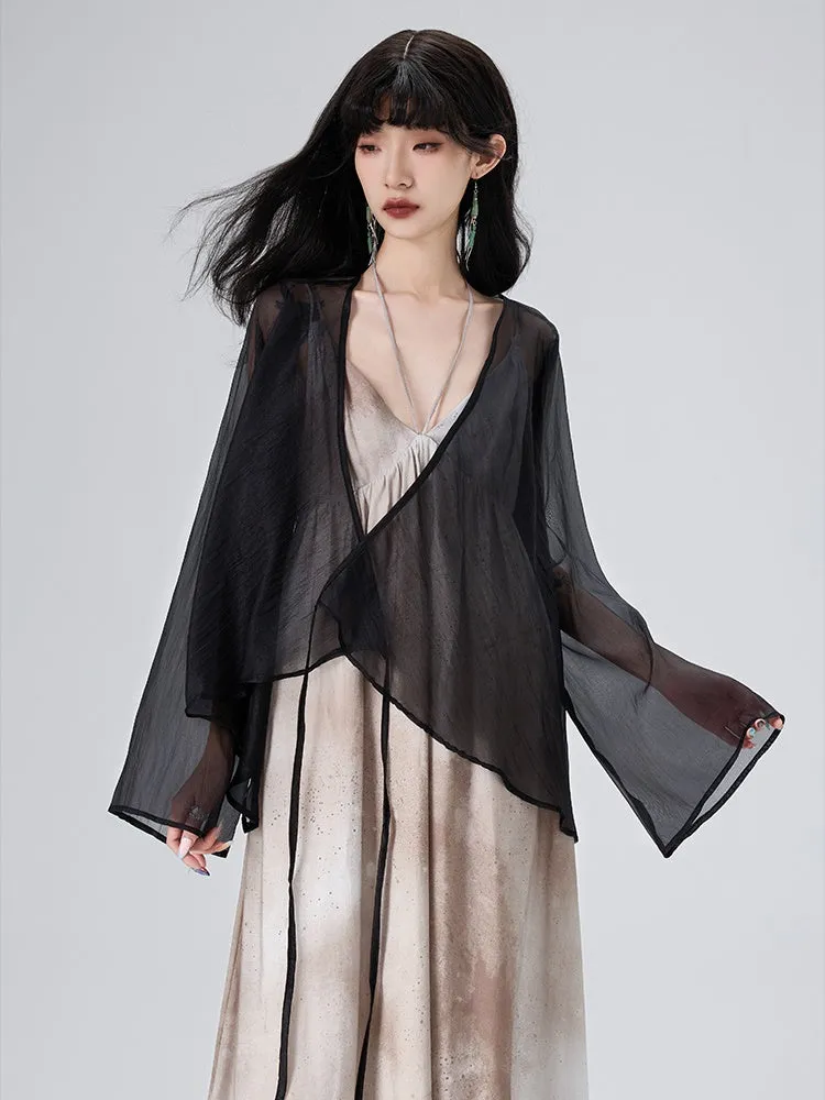 Sheer Gown Cardigan