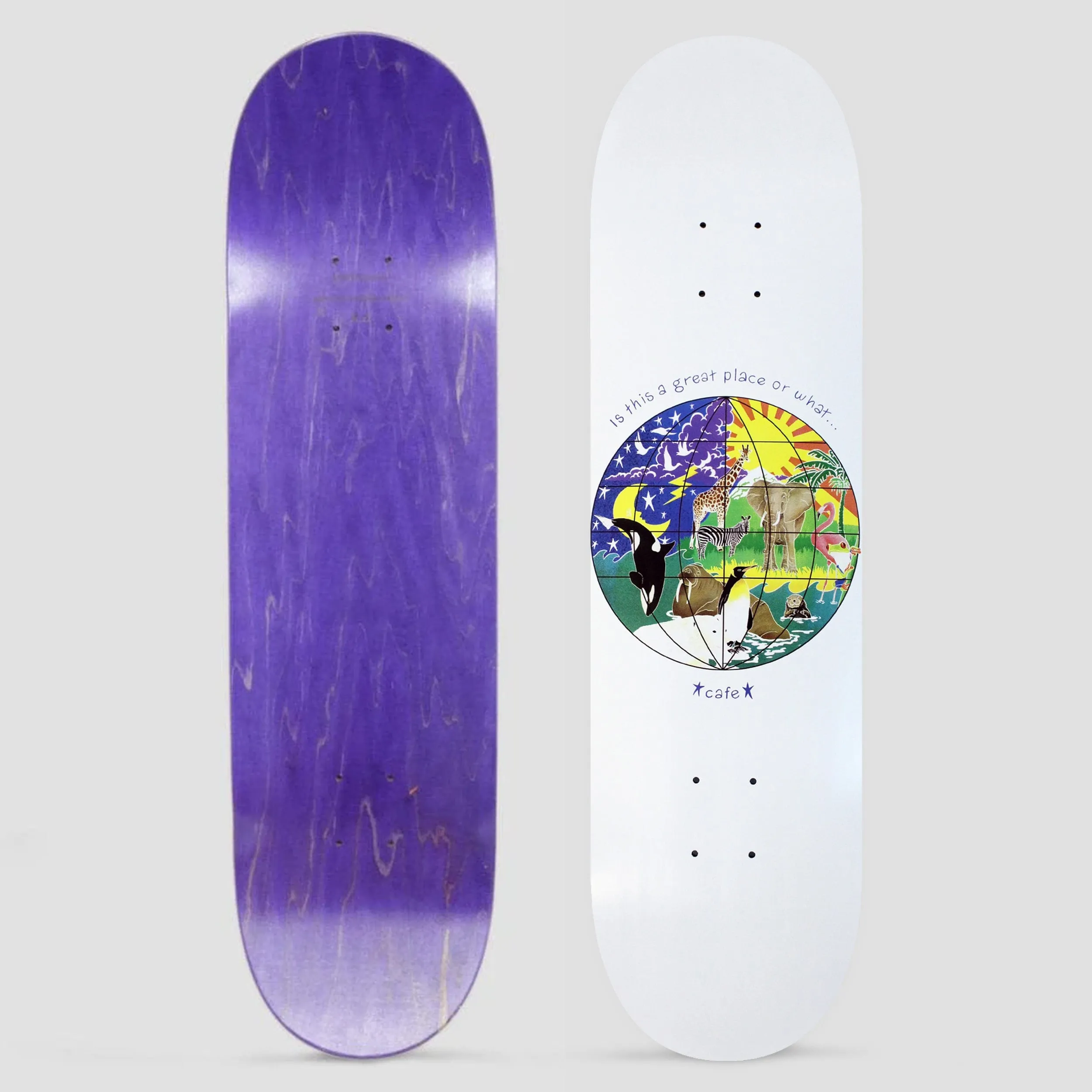 Skateboard Cafe 8.25 Great Place Skateboard Deck White