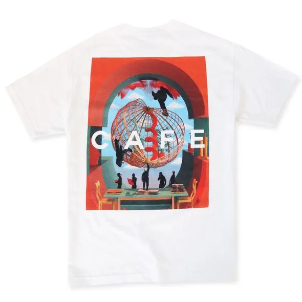 Skateboard Cafe Tishk Monopoly T-Shirt - White