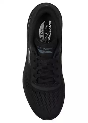 Skechers Black Mesh Arch Fit 2.0 Big League Trainers | Grattan